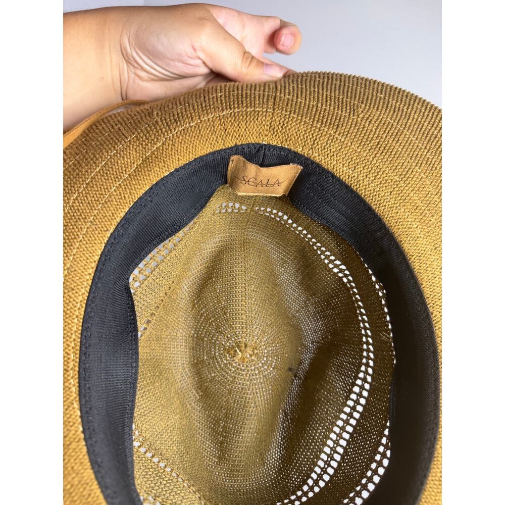 Scala Felicity Knit Safari Fedora Hat 22 inches all around One size fits most - Picture 6 of 7